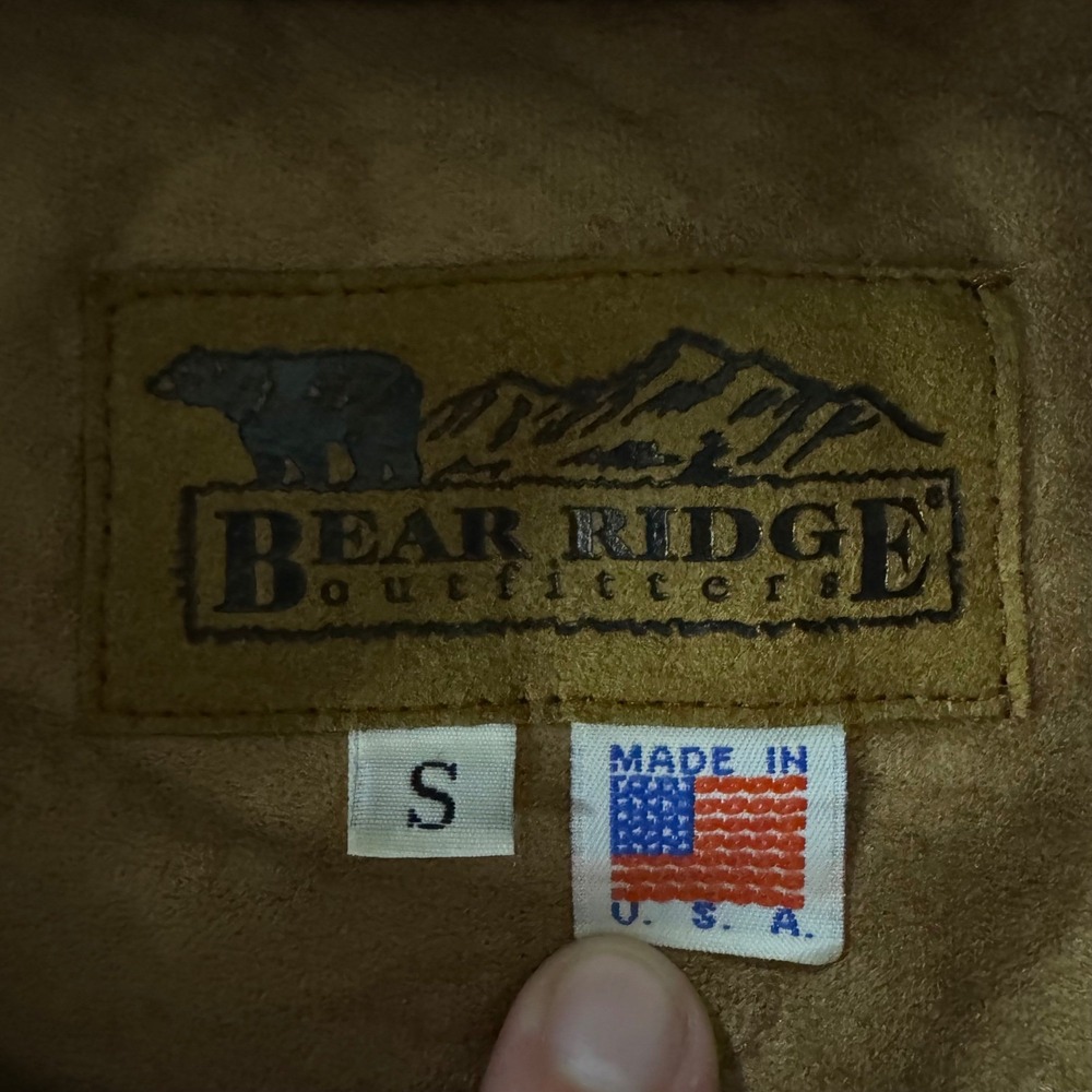 Bear Ridge Outfitters Jacket Womens Small Red Horse‎ Animal Vintage Fleece 90s - Picture 6 of 10